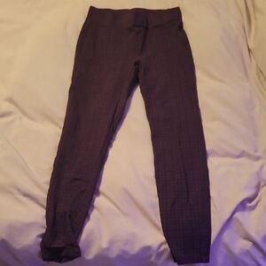 Style & Co. Maroon Plaid Leggings